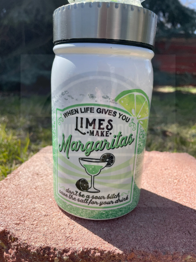 3D Lid Mason Jars for Creative Margaritas Fun Drinks - Perfect for Lime Lovers