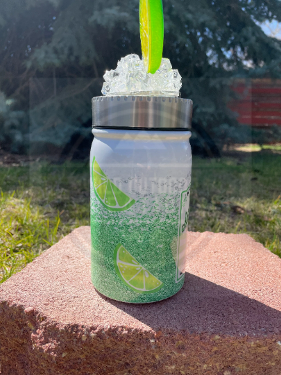 3D Lid Mason Jars for Creative Margaritas Fun Drinks - Perfect for Lime Lovers
