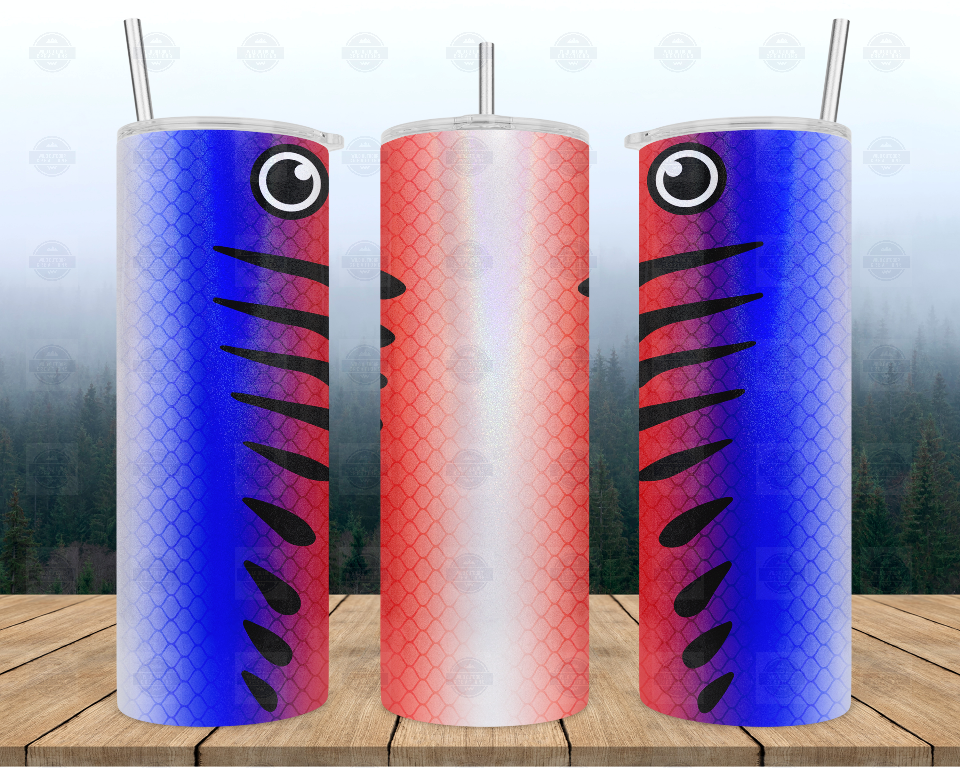 Patriotic Fish Lure 20oz Tumbler