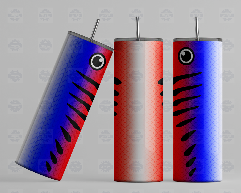 Patriotic Fish Lure 20oz Tumbler