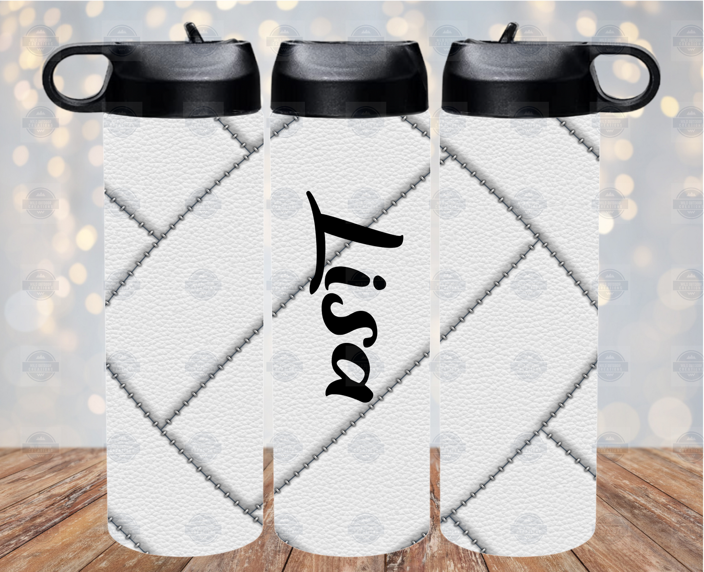Volleyball-Themed 20oz Skinny Water Bottle with Flip Top Lid