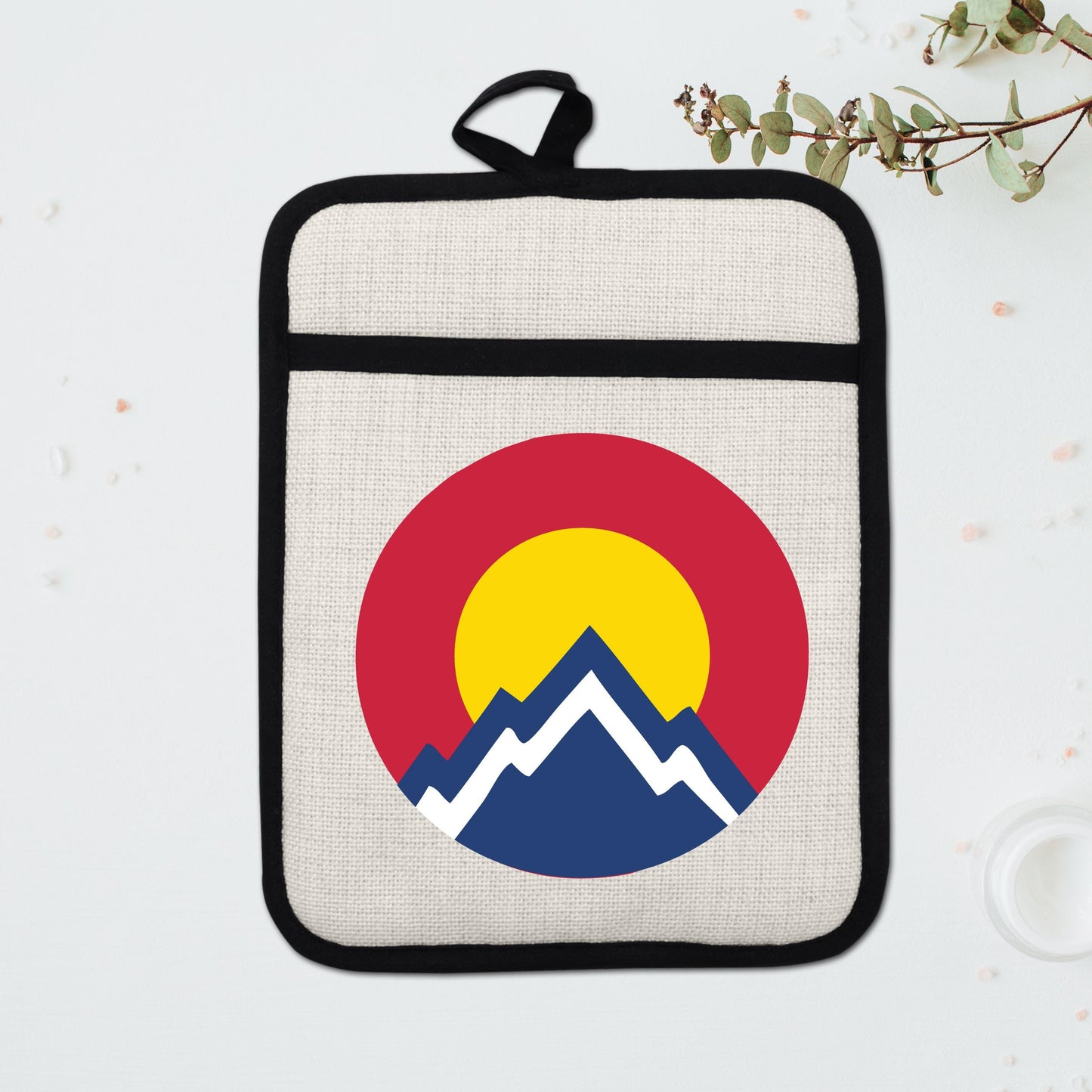 Colorado Pot Holder | Silicone Pocket Oven Mitt With Heat Resistant Trivet - additional product photo 15