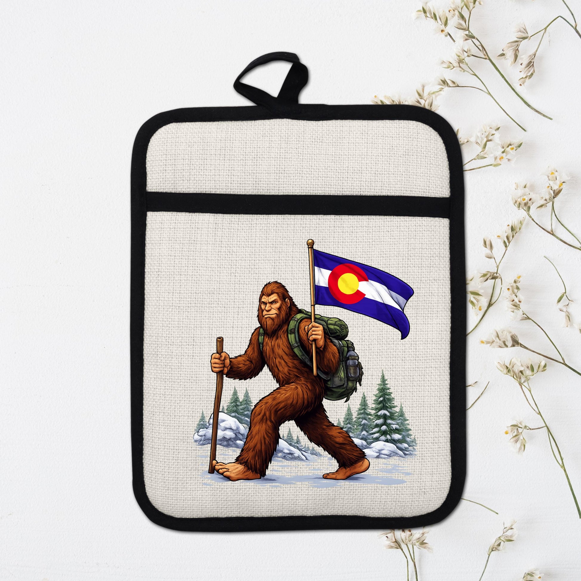 Bigfoot Pot Holder – Silicone Trivet Mitt | Pocket Style Heat Resistant Mitt - additional product photo 18