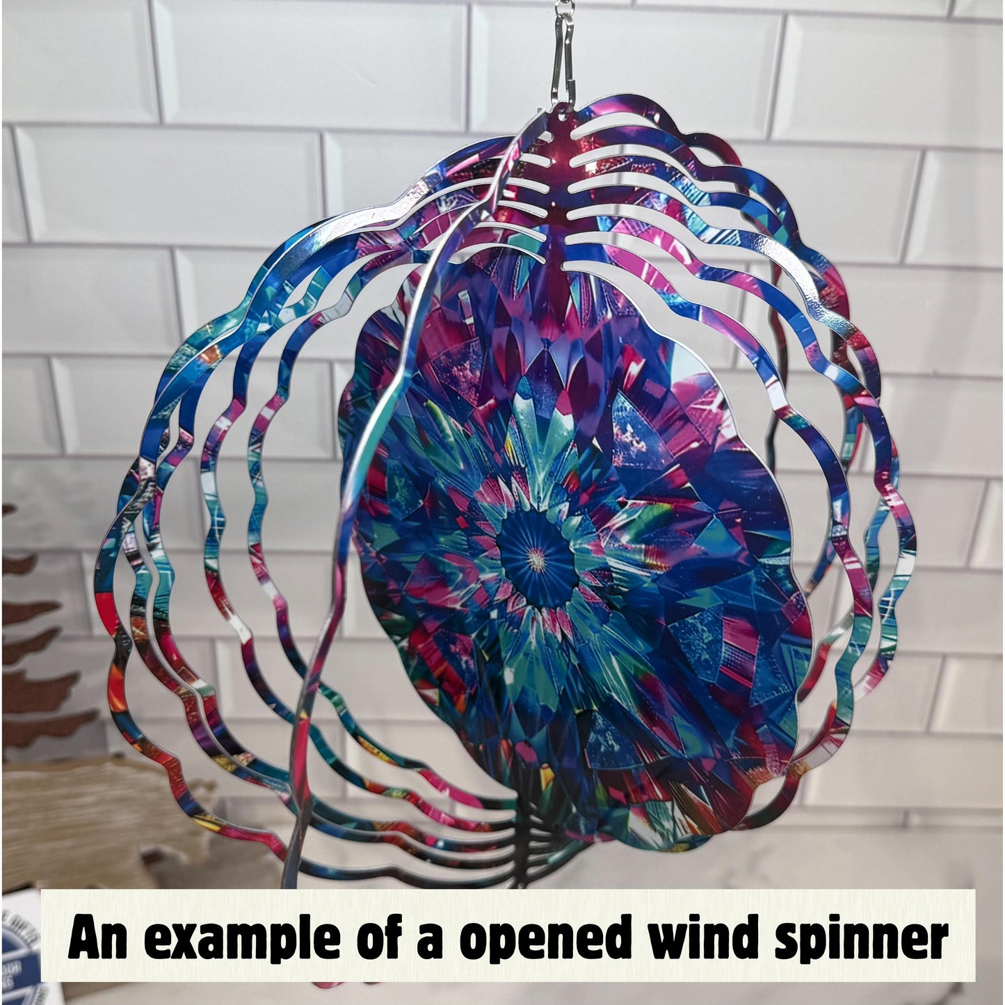 Halloween Wind Spinner, Dracula 10 Inch, 360 Swivel Porch Decor