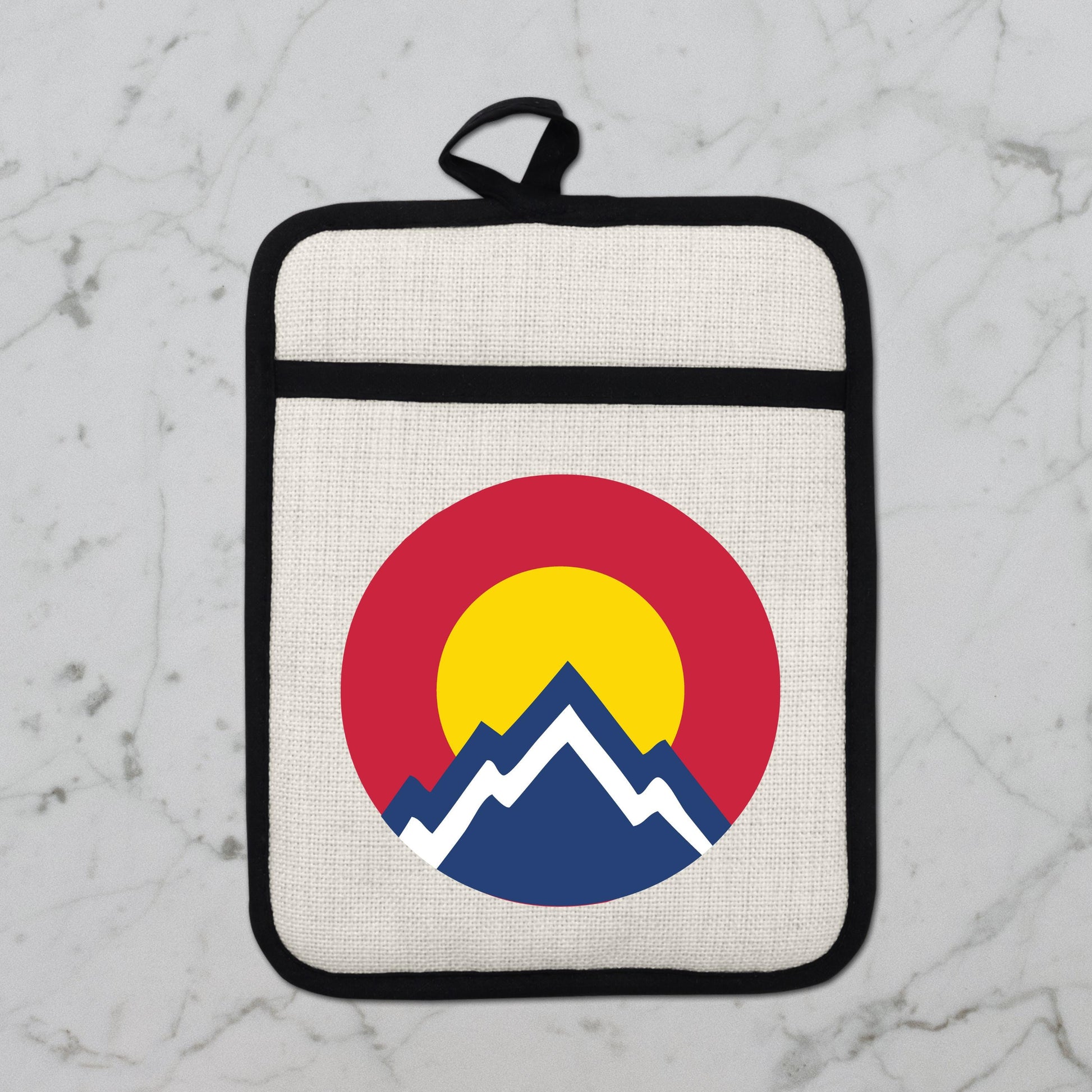 Colorado Pot Holder | Silicone Pocket Oven Mitt With Heat Resistant Trivet - additional product photo 11