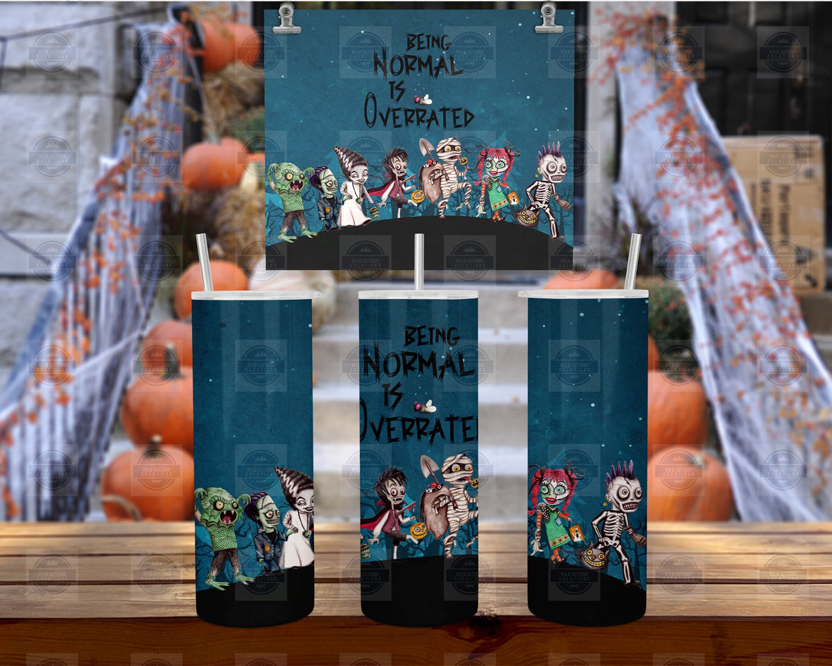 Halloween Tumbler, 20Oz Stainless Steel, Straw, Lid, 8In X 2 7/8Dia