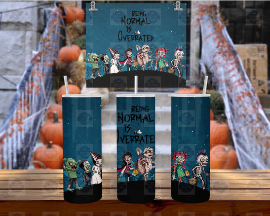 Halloween Tumbler, 20Oz Stainless Steel, Straw, Lid, 8In X 2 7/8Dia