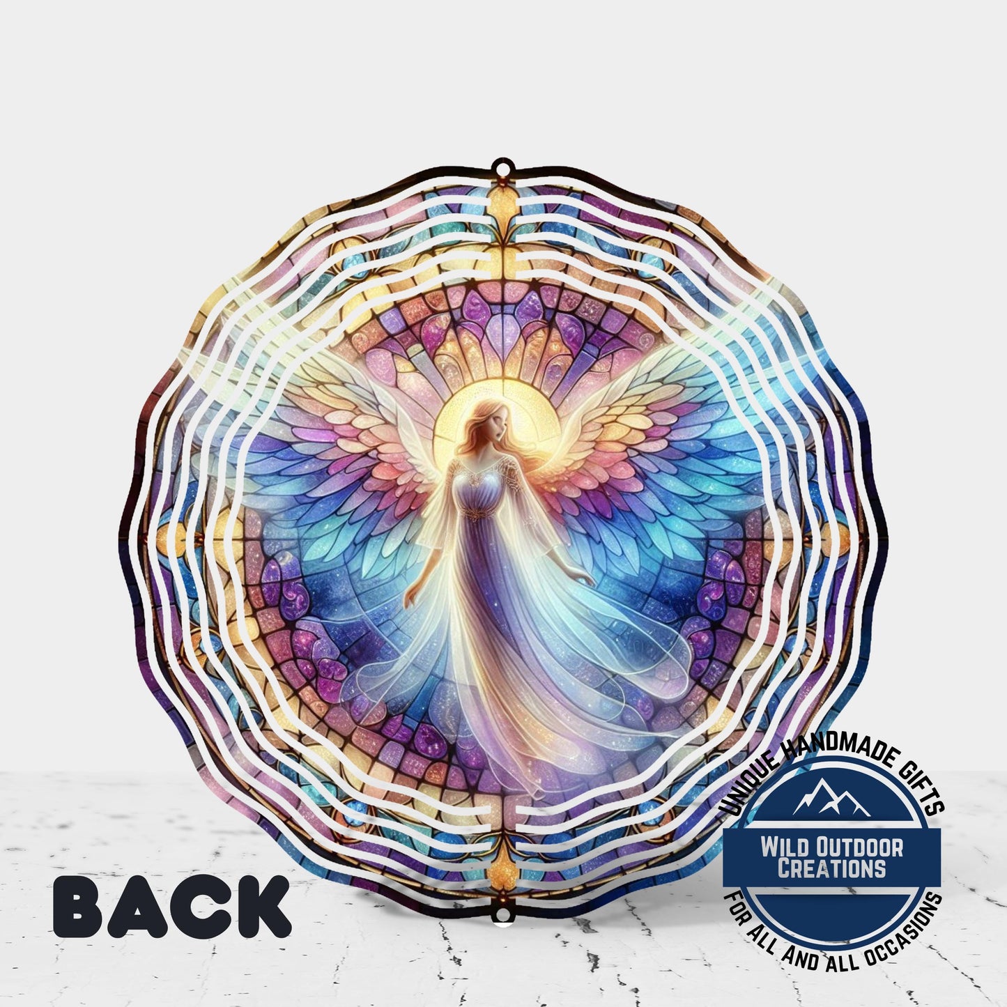 Angel Wind Spinner – Pastel Garden Decor | Unique Mother's Day Gift, Outdoor Art - product dimensions and specifications