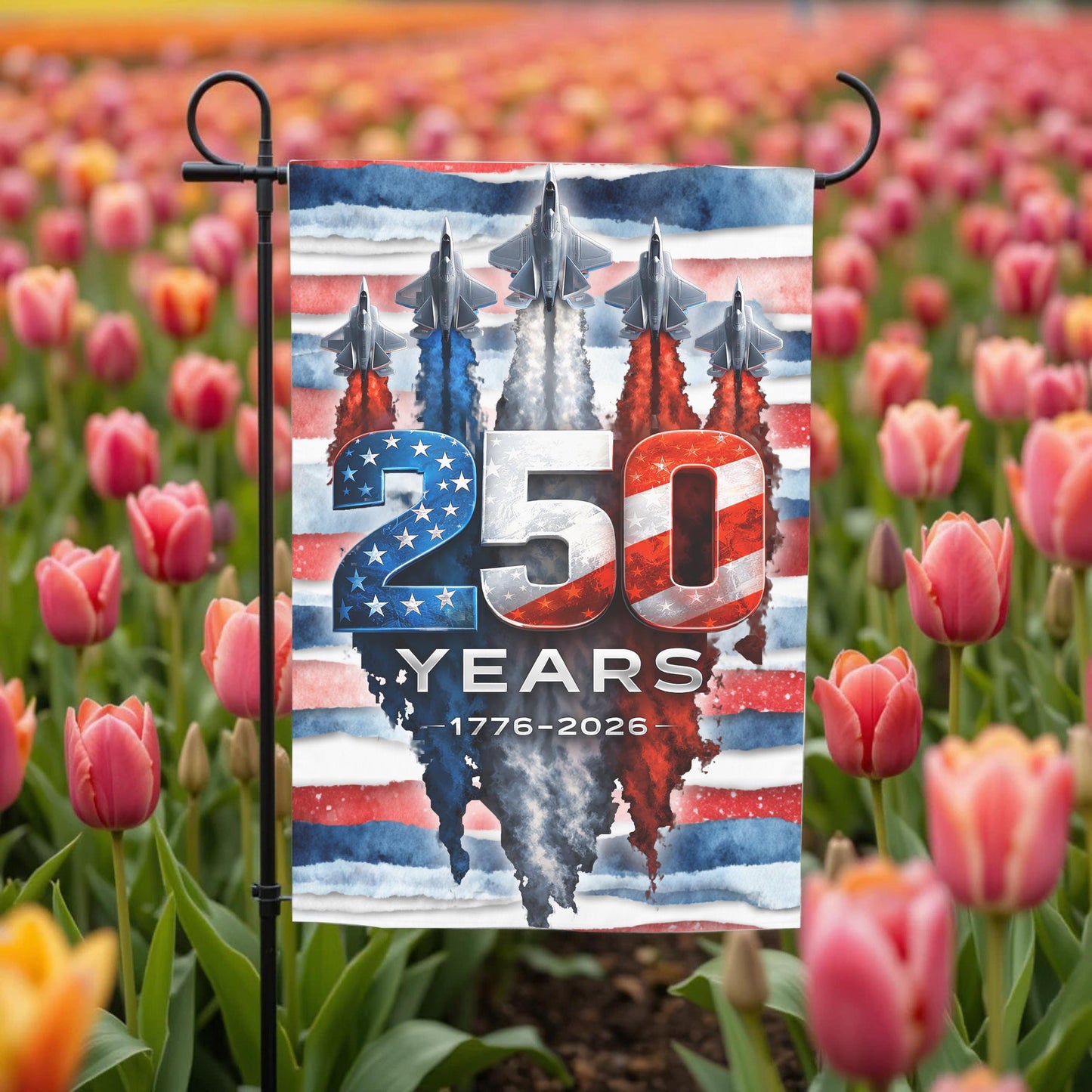 America 250th Anniversary Flag - Patriotic Garden Flag 12x18 Sublimation Outdoor