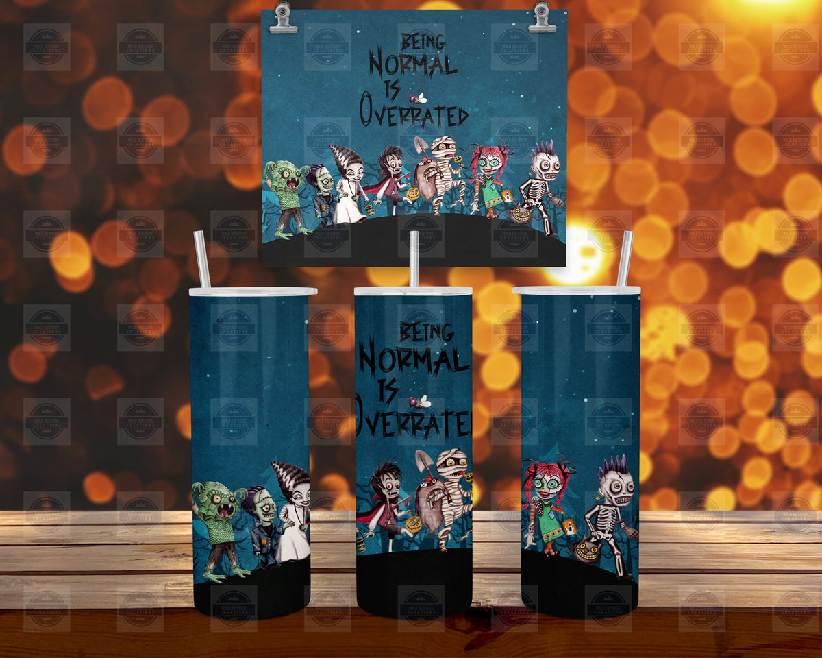 Halloween Tumbler, 20Oz Stainless Steel, Straw, Lid, 8In X 2 7/8Dia