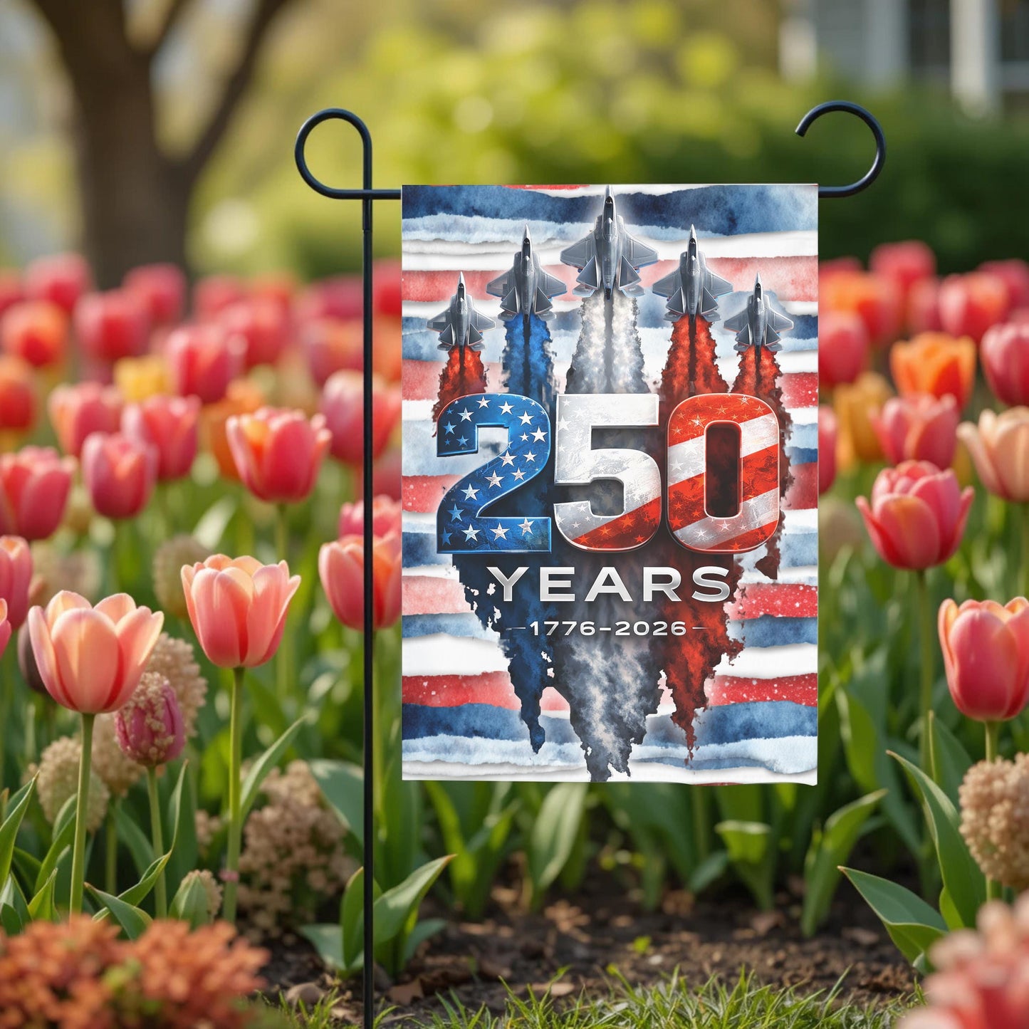 America 250th Anniversary Flag - Patriotic Garden Flag 12x18 Sublimation Outdoor