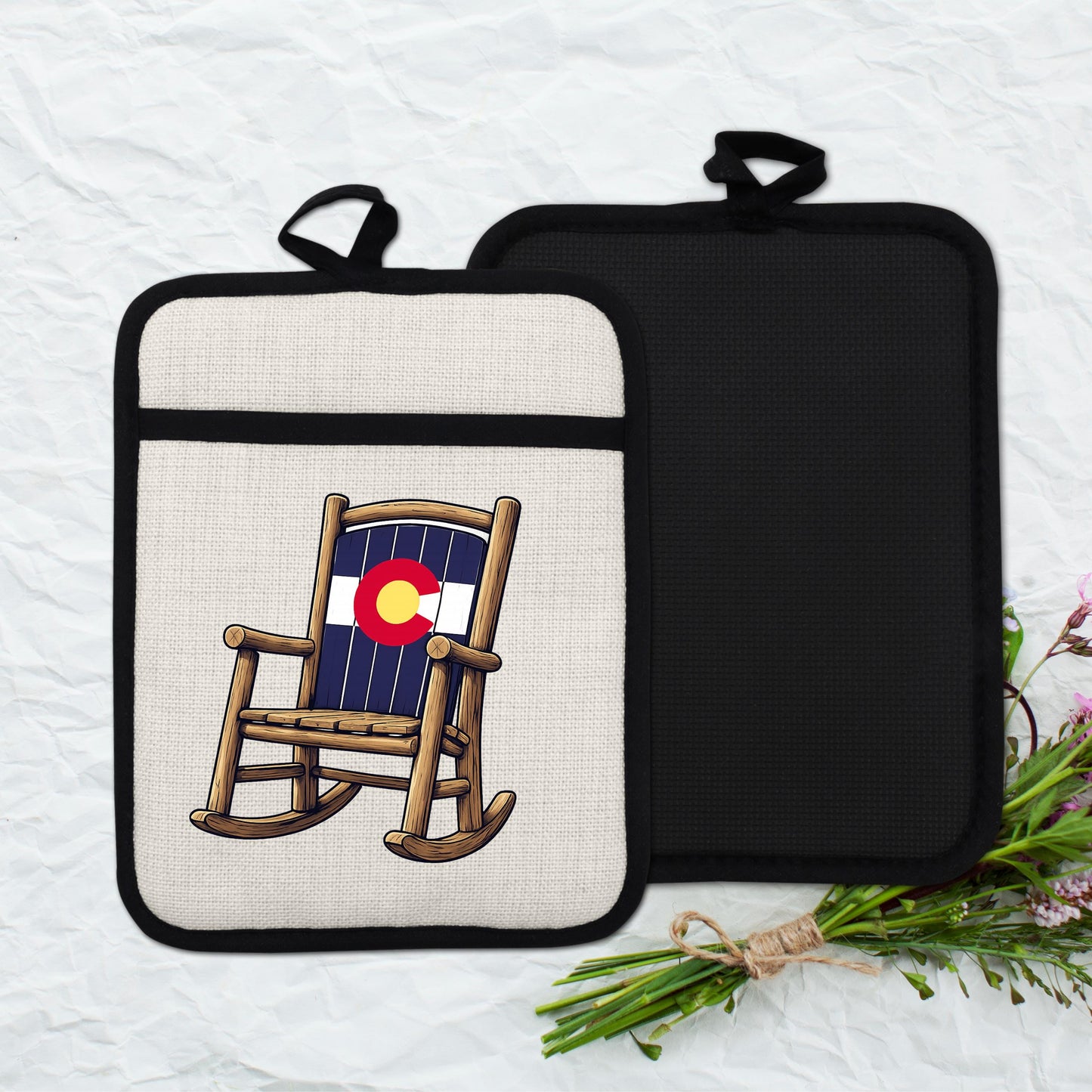 Colorado Kitchen Pot Holder - Silicone Trivet, Rustic Farmhouse Style Heat Resistant - additional product photo 13