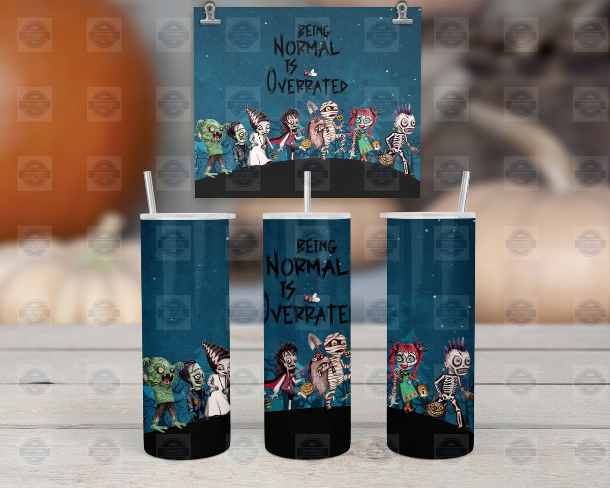 Halloween Tumbler, 20Oz Stainless Steel, Straw, Lid, 8In X 2 7/8Dia