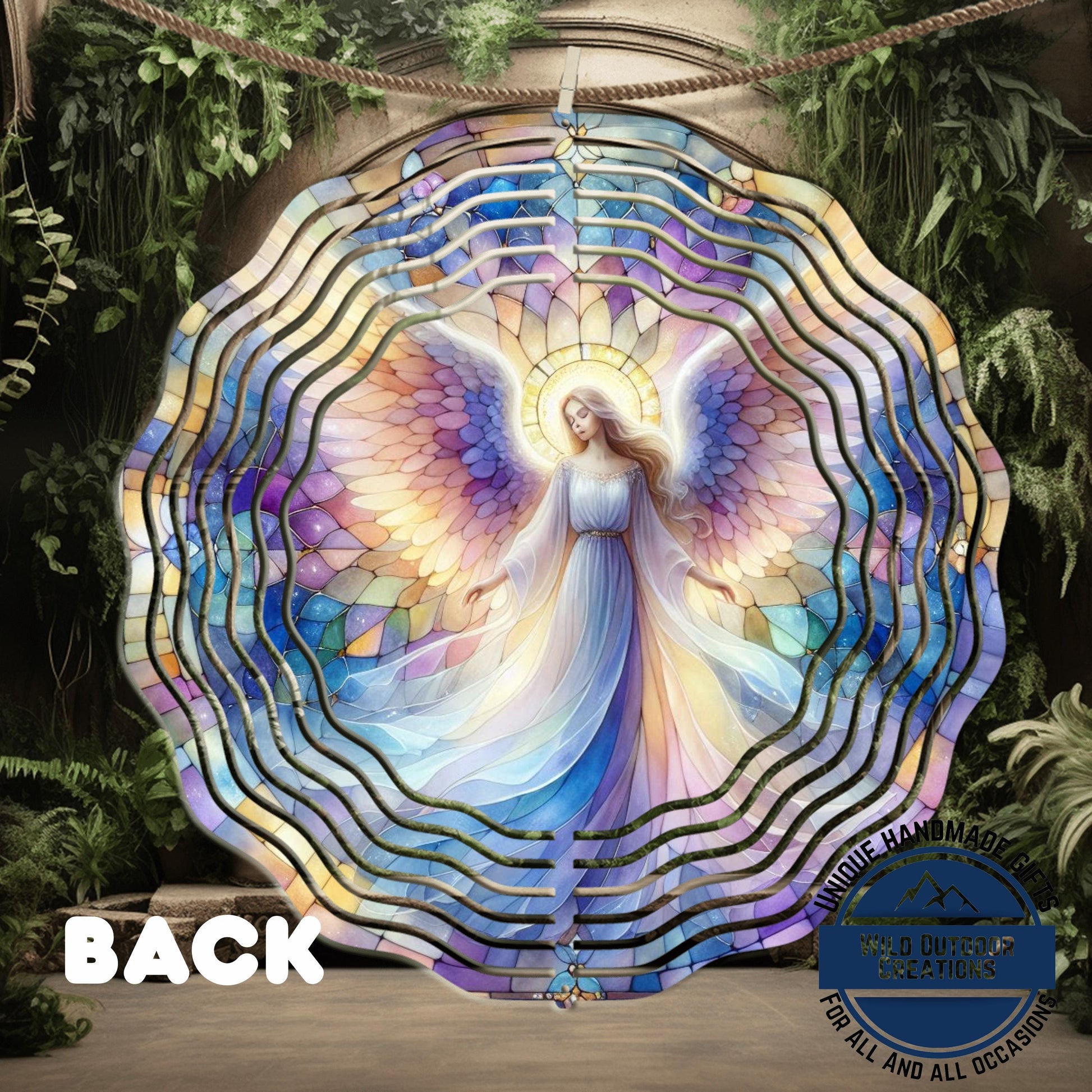Angel Wind Spinner – 10 Inch Pastel Aluminum Garden Decor with 360° Swivel - additional product photo 12