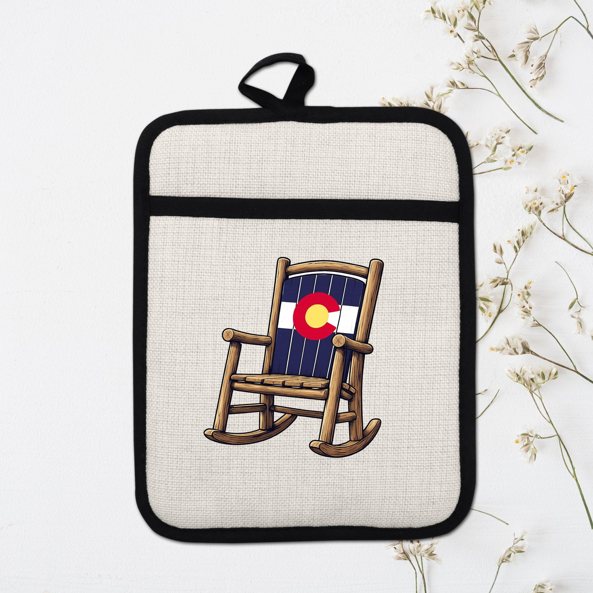 Colorado Kitchen Pot Holder - Silicone Trivet, Rustic Farmhouse Style Heat Resistant - additional product photo 17