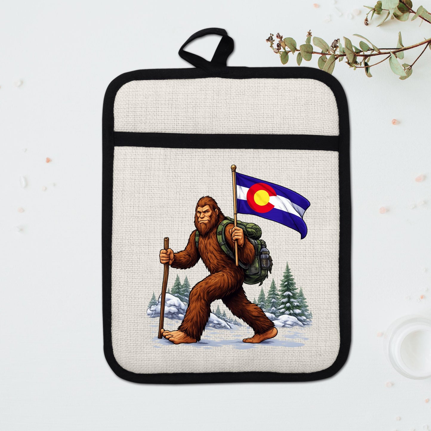 Bigfoot Pot Holder – Silicone Trivet Mitt | Pocket Style Heat Resistant Mitt - additional product photo 15