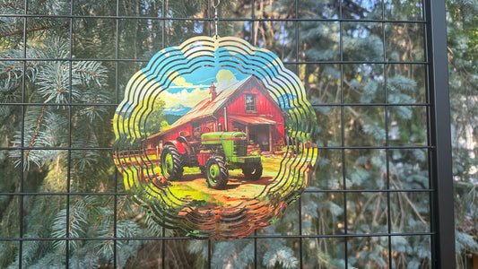 3D Farm Theme Wind Spinner - 10-Inch Yard Decor for Farm Lovers