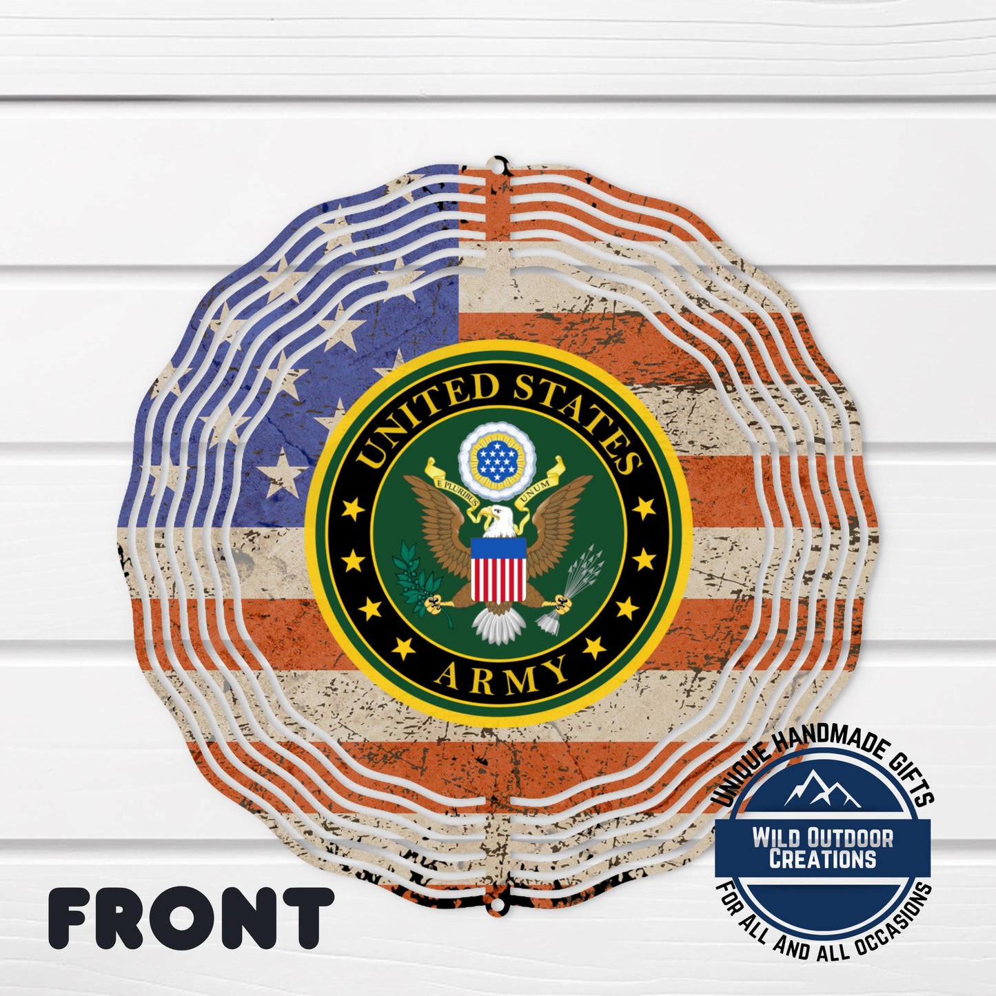 US Army Wind Spinner – Patriotic Outdoor Decor | Durable Aluminum Garden Art