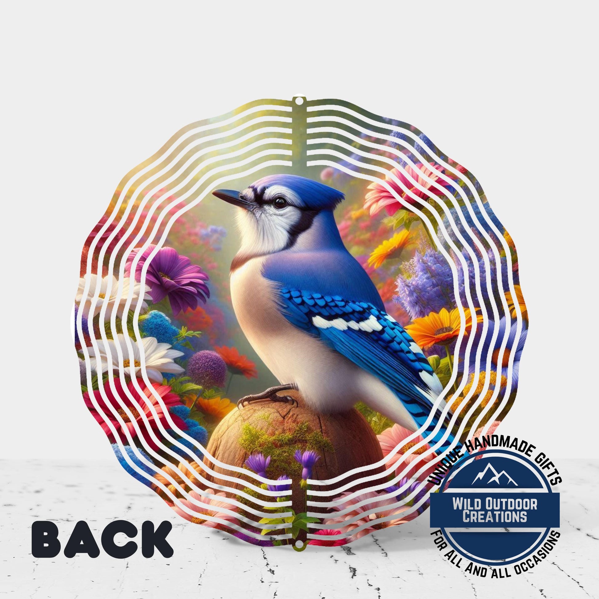 Blue Jay Wind Spinner – 10 Inch Outdoor Wind Spinner with 360 Swivel Hook - additional product photo 11