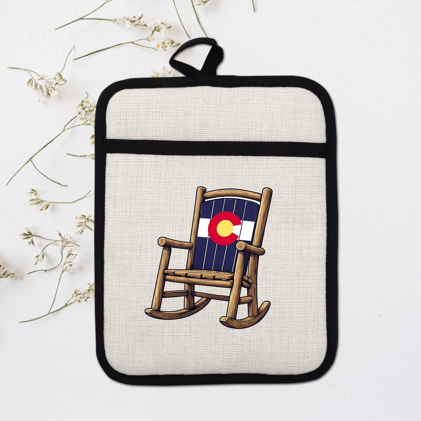 Colorado Kitchen Pot Holder - Silicone Trivet, Rustic Farmhouse Style Heat Resistant - additional product photo 16