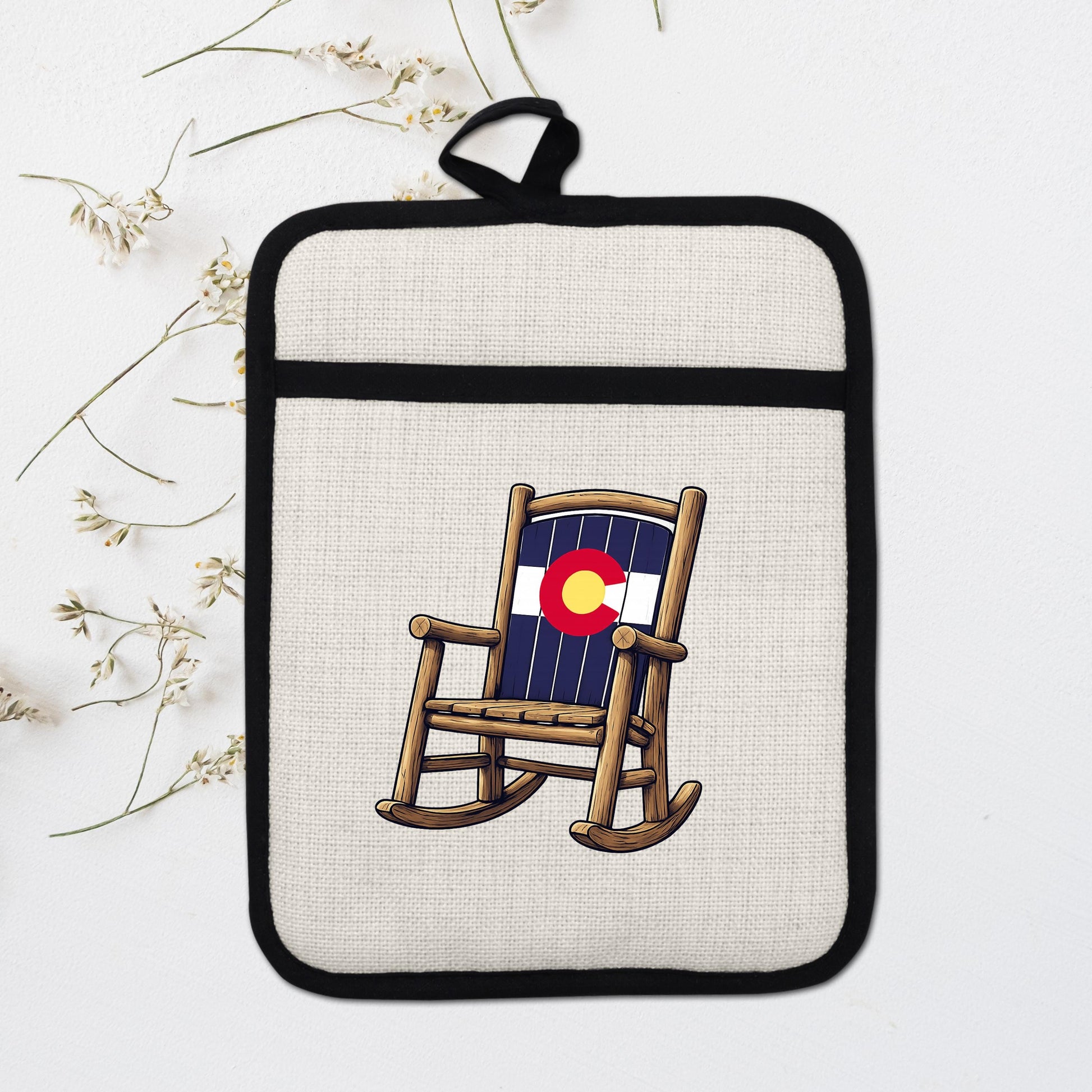 Colorado Kitchen Pot Holder - Silicone Trivet, Rustic Farmhouse Style Heat Resistant - additional product photo 16