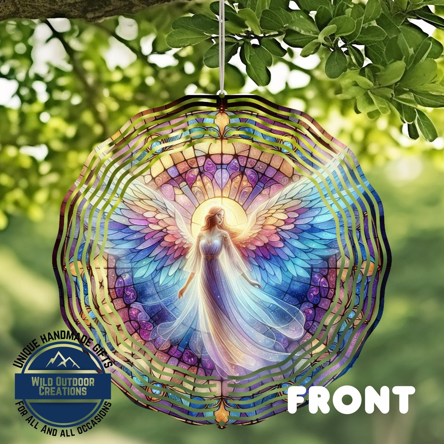 Angel Wind Spinner – Pastel Garden Decor | Unique Mother's Day Gift, Outdoor Art