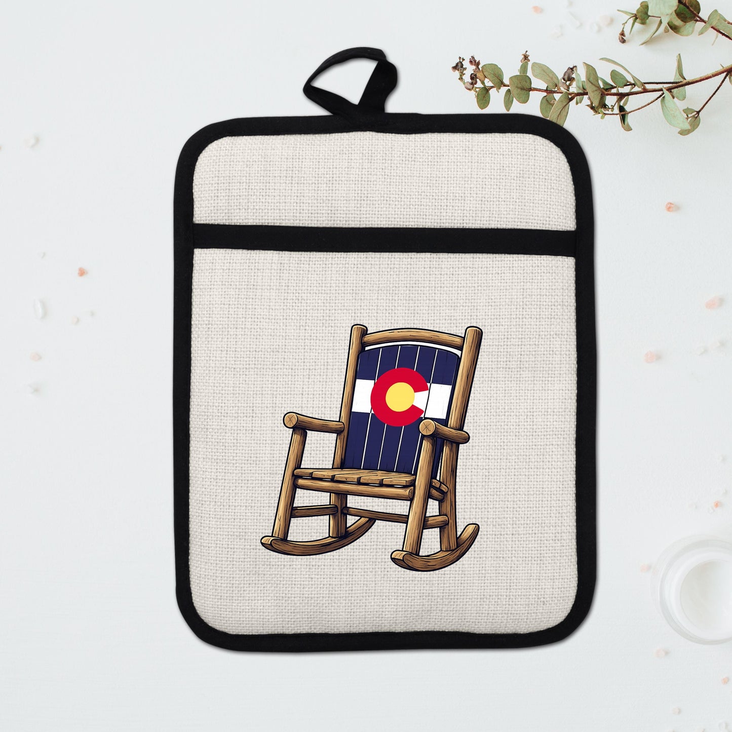Colorado Kitchen Pot Holder - Silicone Trivet, Rustic Farmhouse Style Heat Resistant - additional product photo 15
