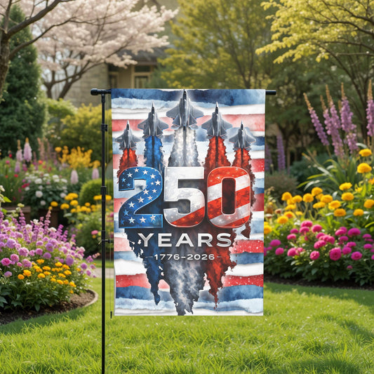 America 250th Anniversary Flag - Patriotic Garden Flag 12x18 Sublimation Outdoor