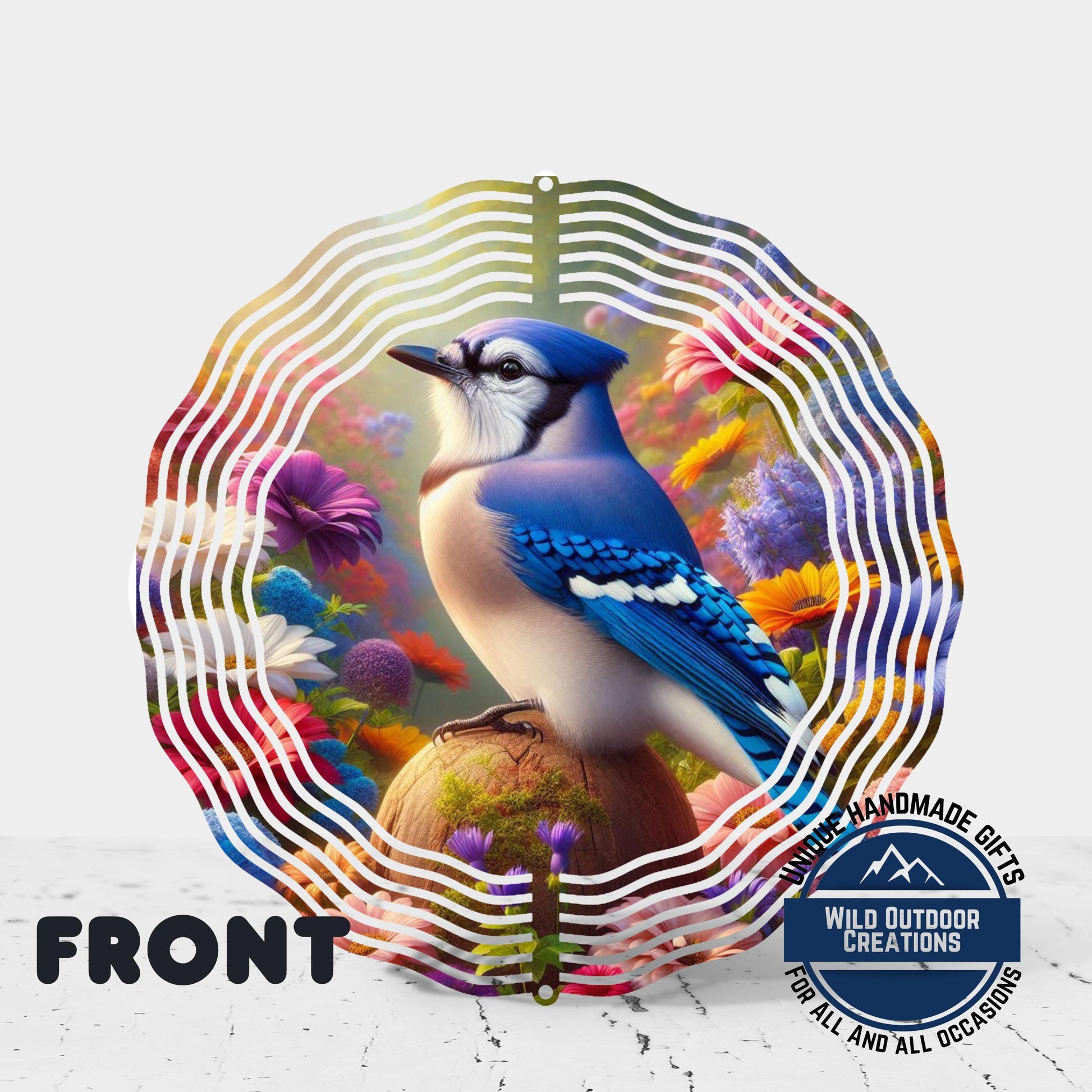 Blue Jay Wind Spinner – 10 Inch Outdoor Wind Spinner with 360 Swivel Hook - additional product photo 12
