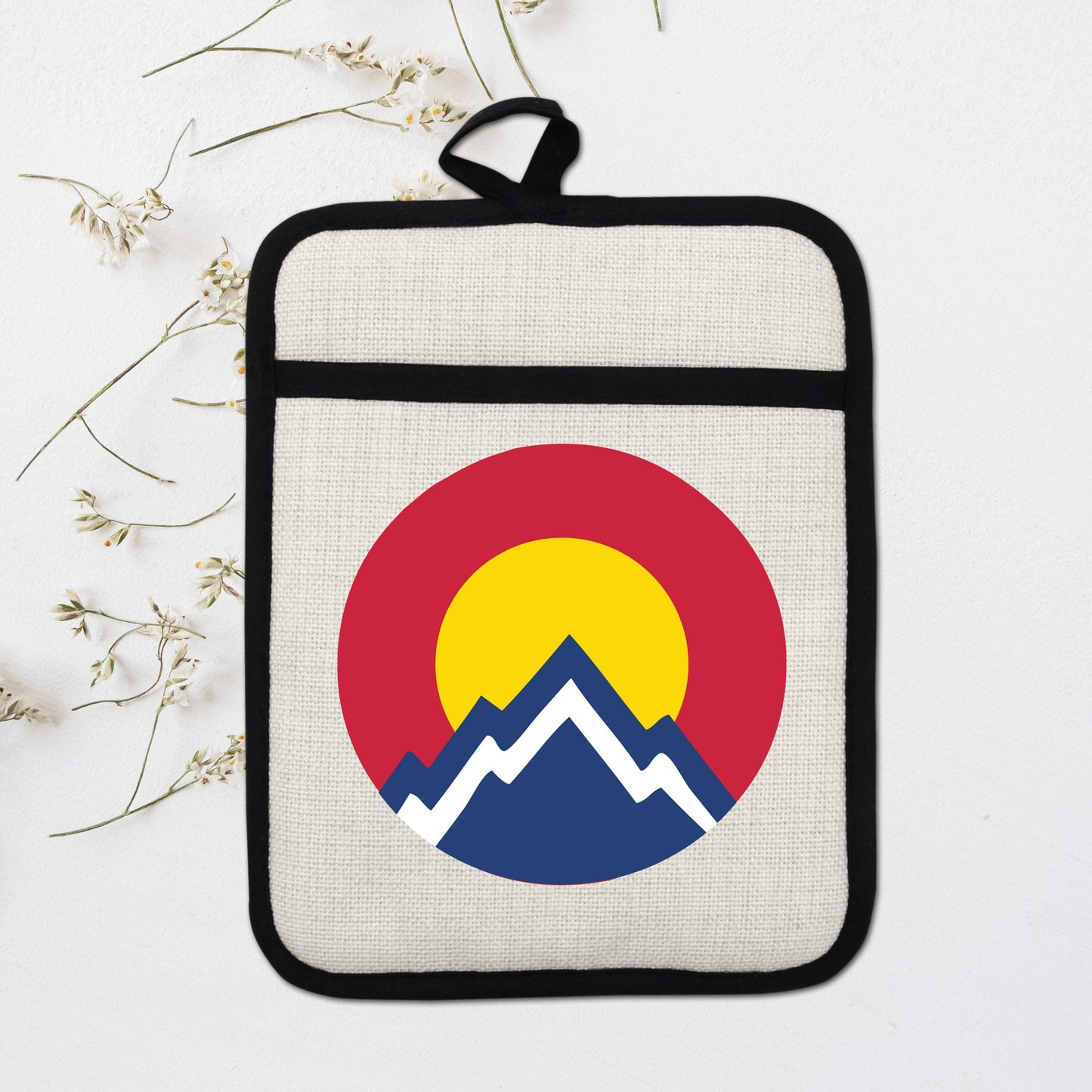 Colorado Pot Holder | Silicone Pocket Oven Mitt With Heat Resistant Trivet - additional product photo 16