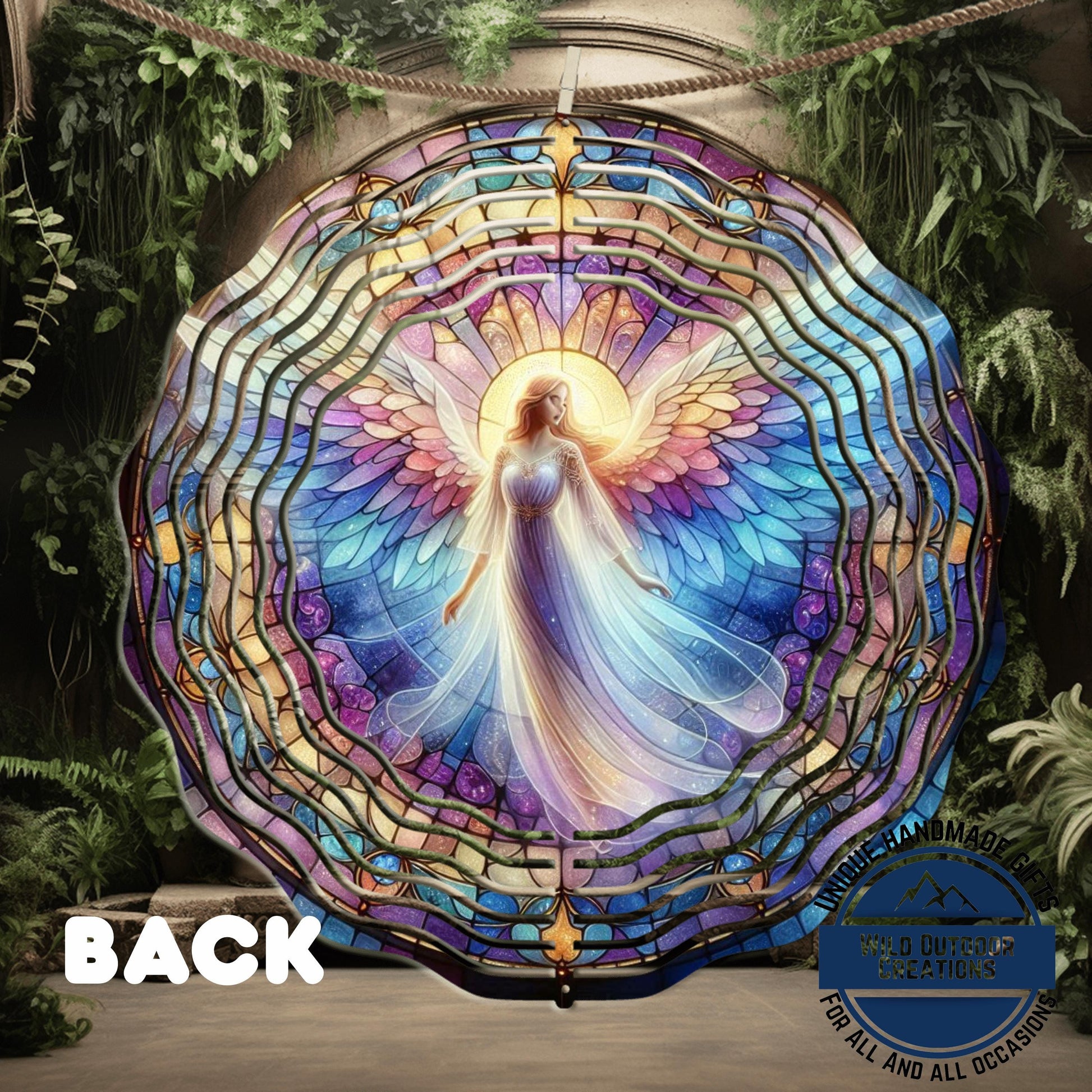 Angel Wind Spinner – Pastel Garden Decor | Unique Mother's Day Gift, Outdoor Art - additional product photo 12