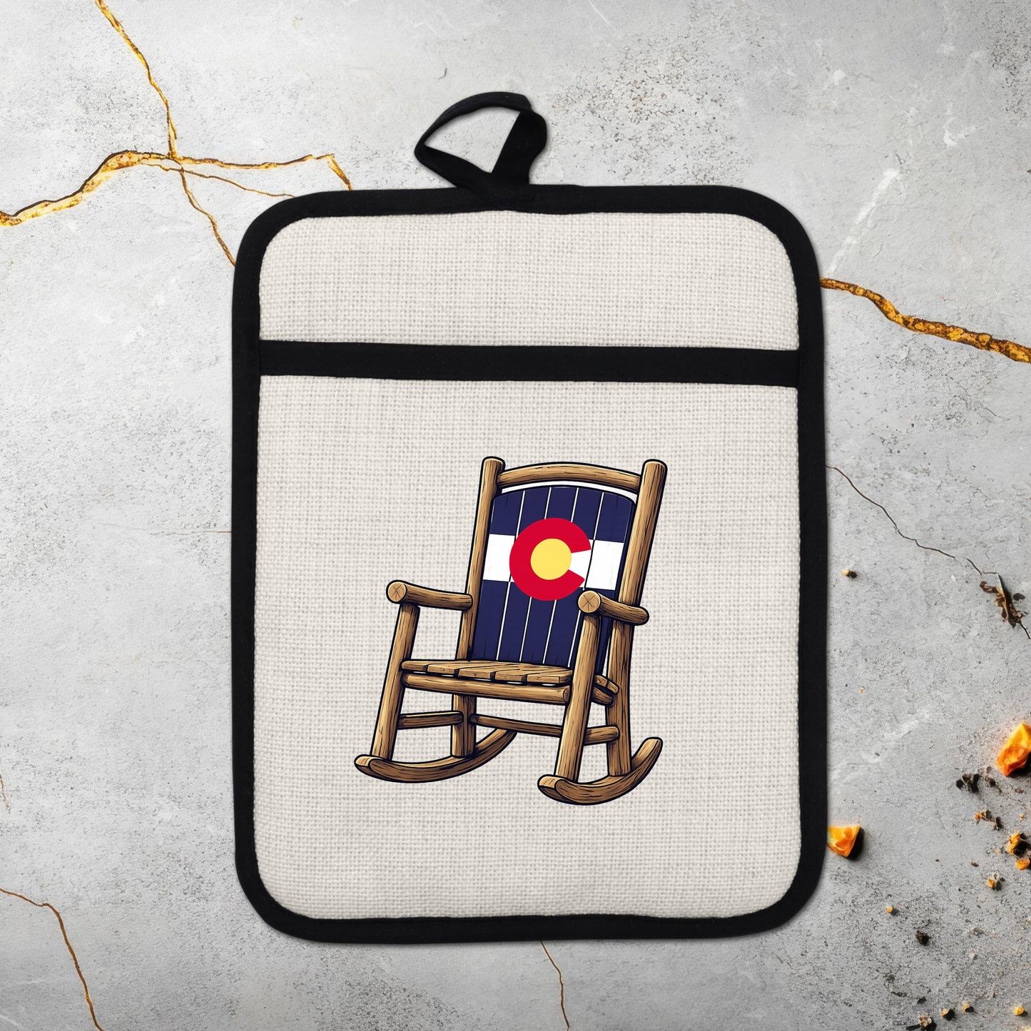 Colorado Kitchen Pot Holder - Silicone Trivet, Rustic Farmhouse Style Heat Resistant - additional product photo 18