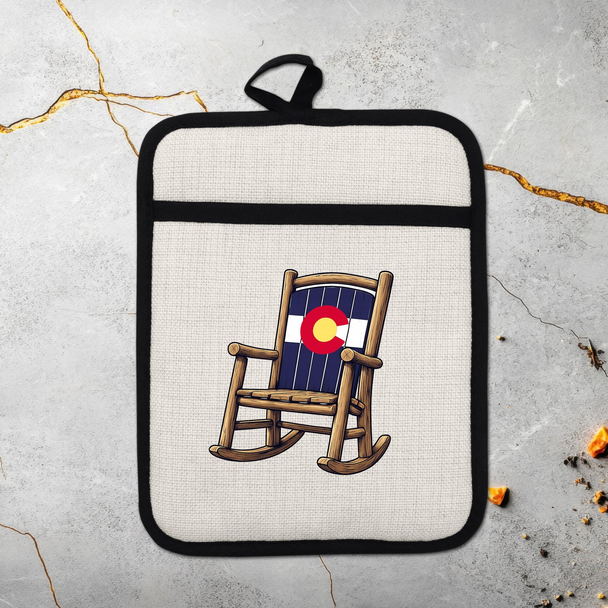 Colorado Kitchen Pot Holder - Silicone Trivet, Rustic Farmhouse Style Heat Resistant - additional product photo 18