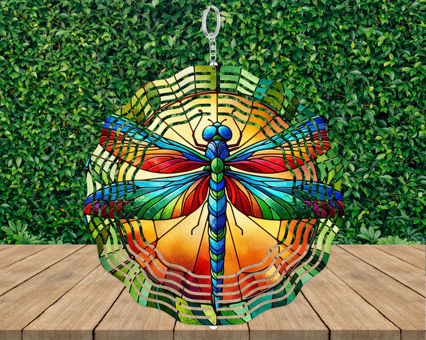 Double-Sided Dragonfly Wind Spinner - Unique Metal Yard Art for Mothers Day  Housewarming Gifts