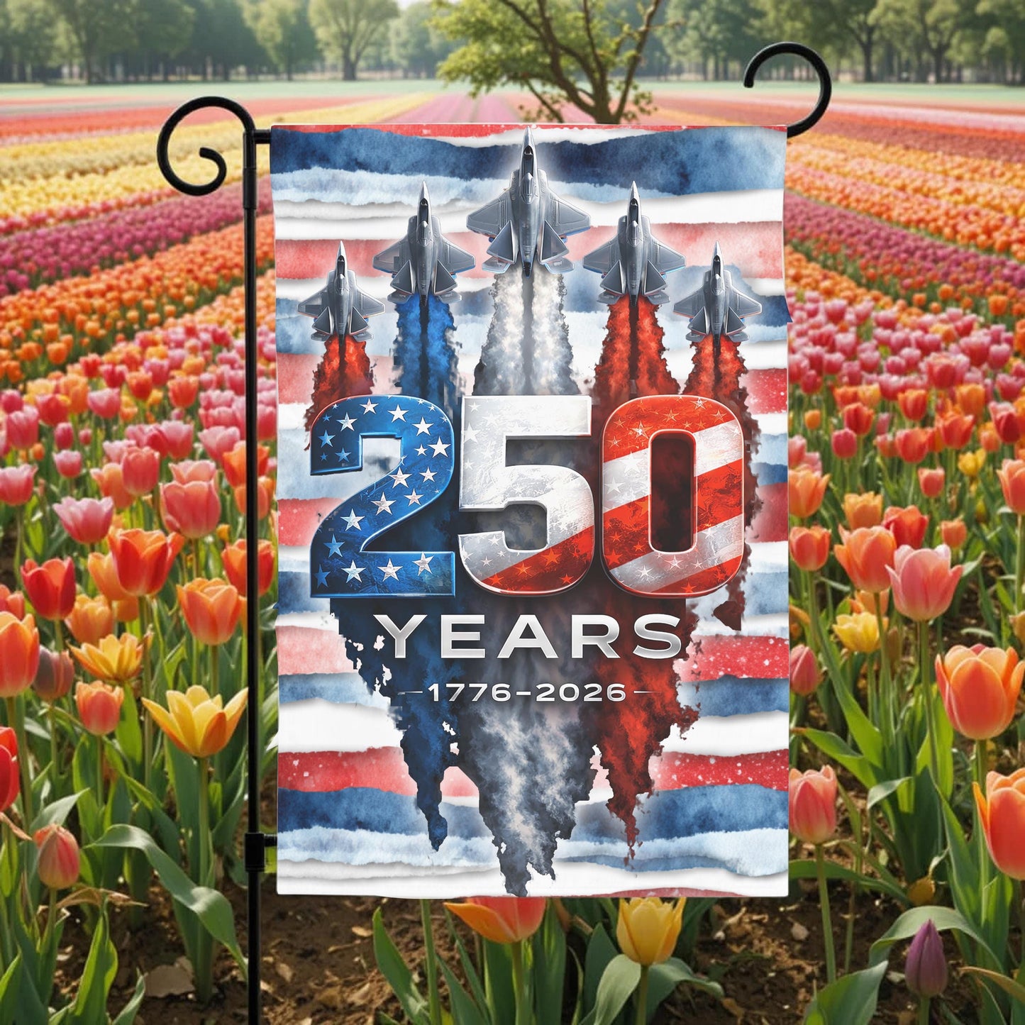 America 250th Anniversary Flag - Patriotic Garden Flag 12x18 Sublimation Outdoor