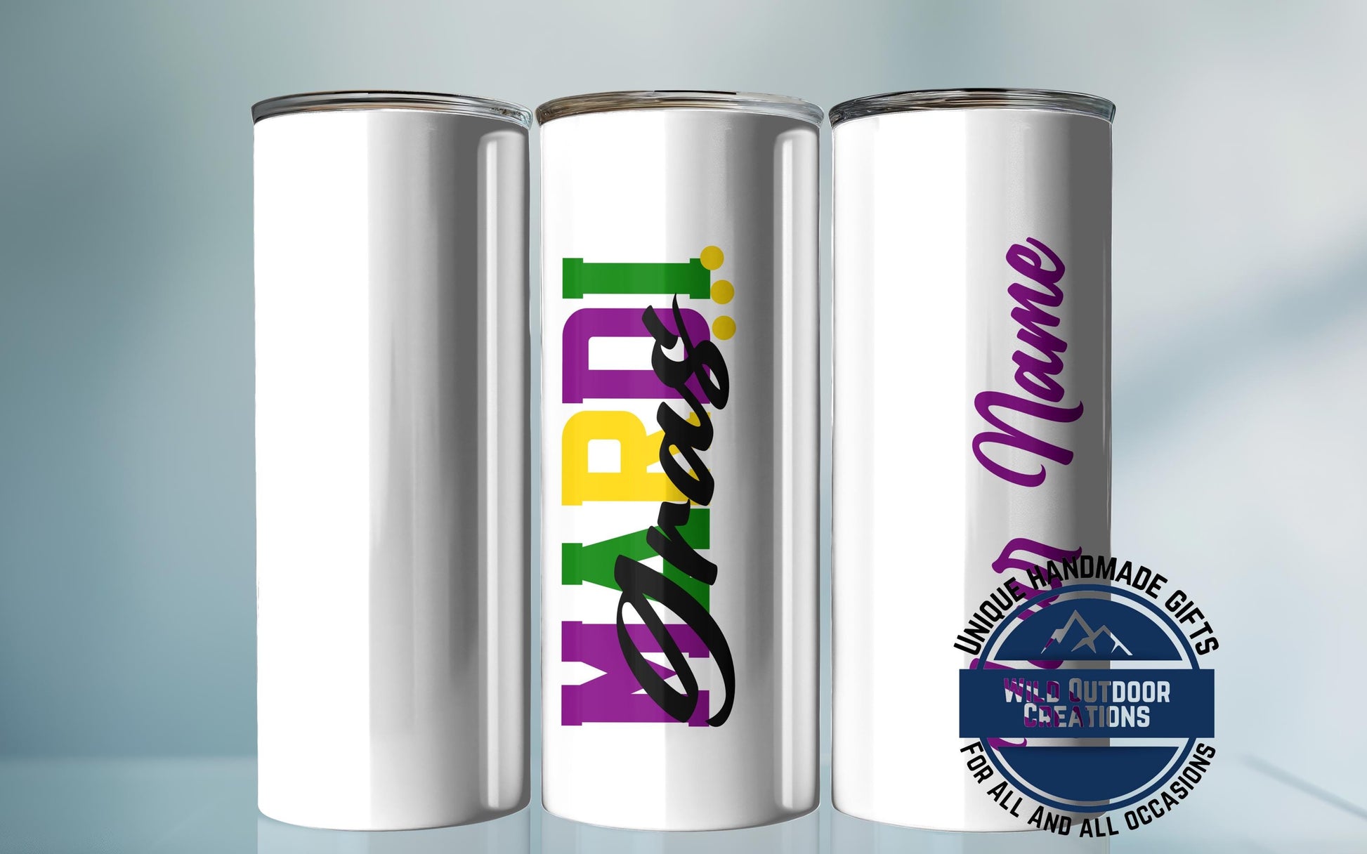 Glow-in-the-Dark Tumbler - Custom Name Skinny Steel Cup | 20oz or 30oz Double Wall - additional product photo 10