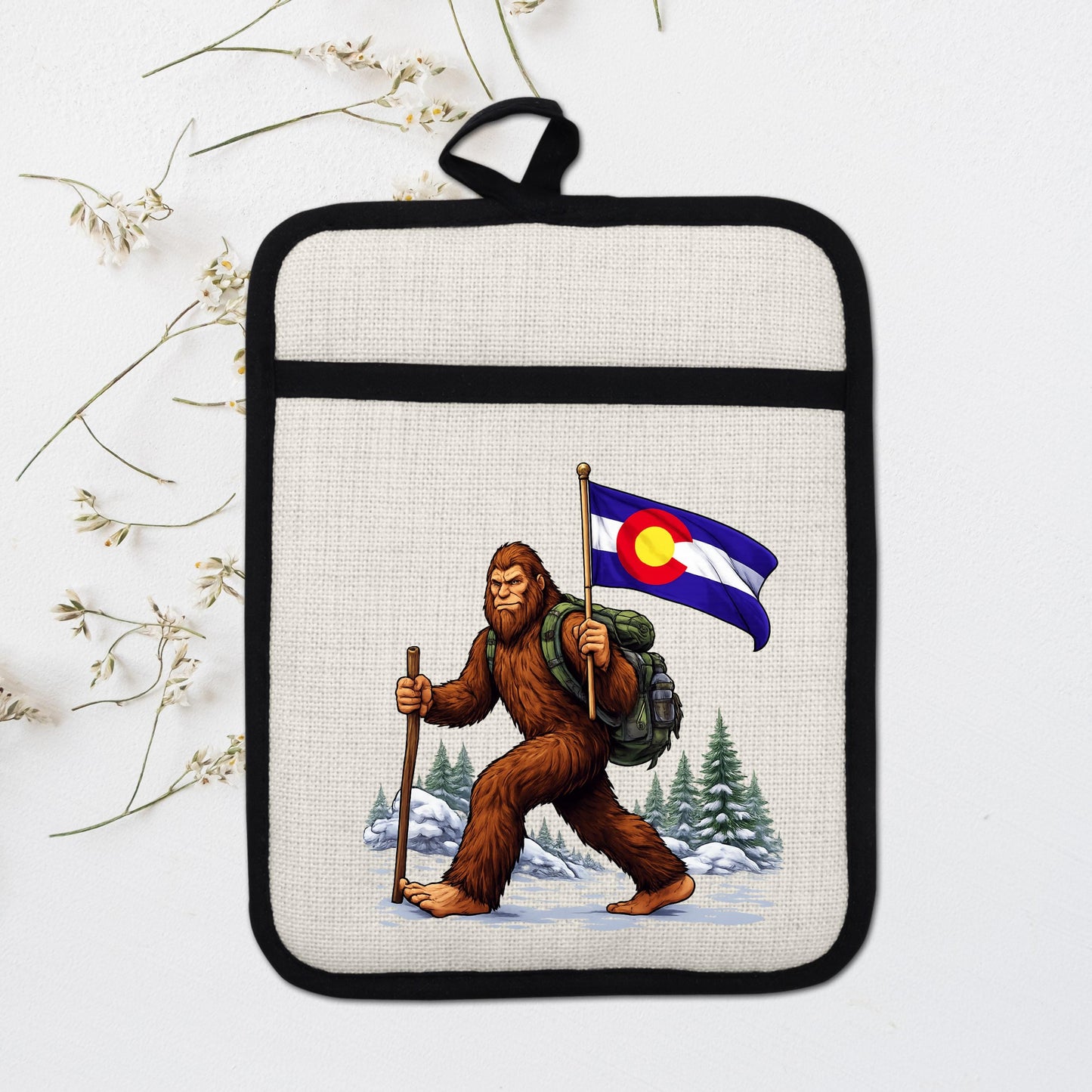 Bigfoot Pot Holder – Silicone Trivet Mitt | Pocket Style Heat Resistant Mitt - additional product photo 16