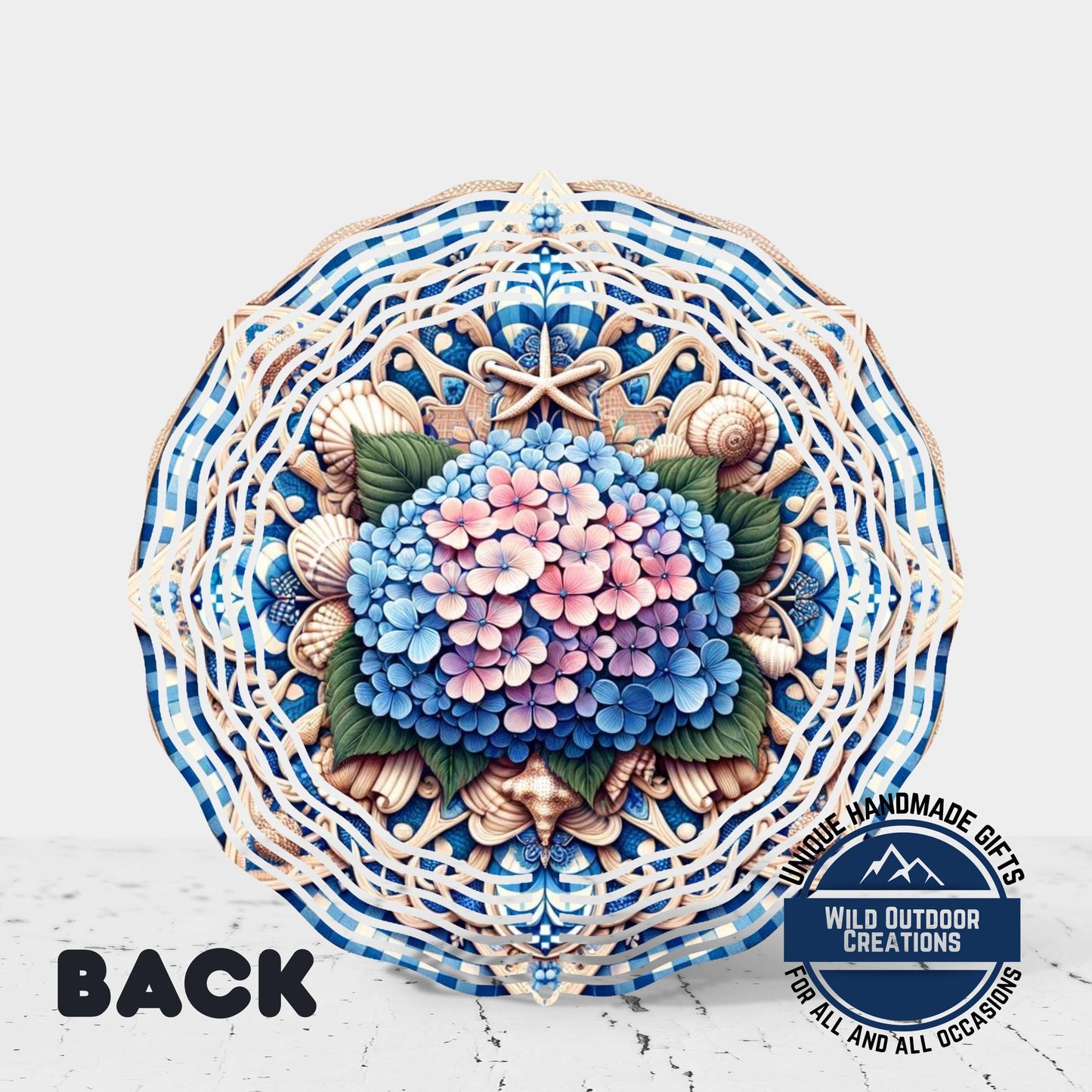 Hydrangea Garden Spinner – Coastal Garden Decor with 360 Degree Swivel - additional product photo 12