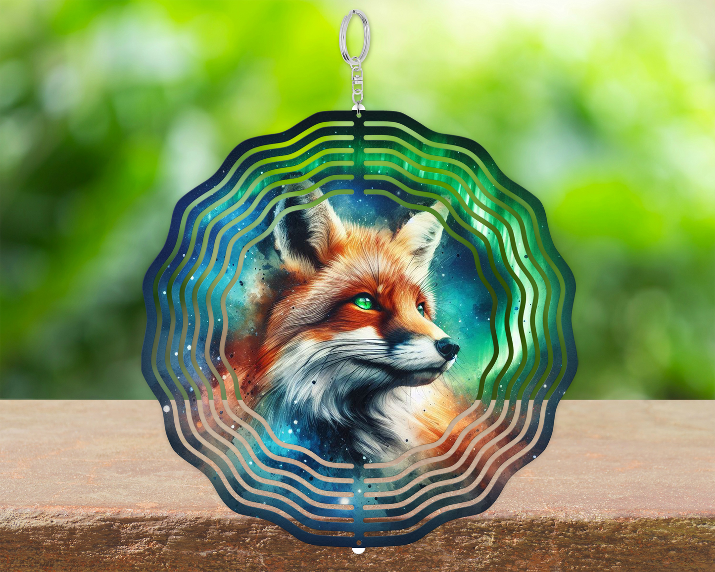Double-Sided Fox Wind Spinner for Yard or Porch Decor  Unique Gift for Mothers Day  Housewarming  Perfect for Fox Lovers
