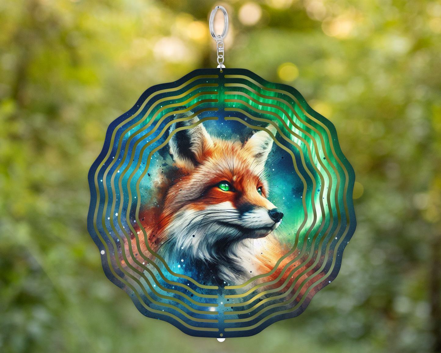 Double-Sided Fox Wind Spinner for Yard or Porch Decor  Unique Gift for Mothers Day  Housewarming  Perfect for Fox Lovers