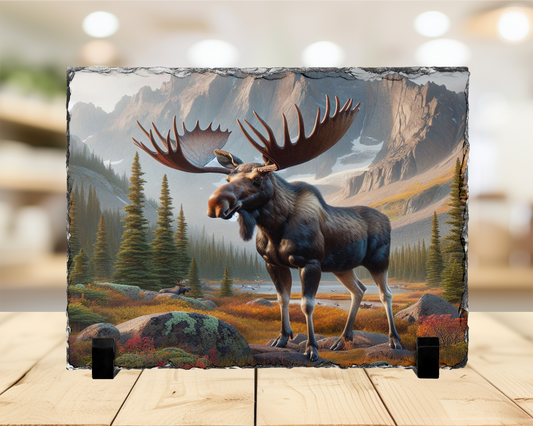 Majestic Moose Photo Slate - Perfect Gift for Outdoor Lovers