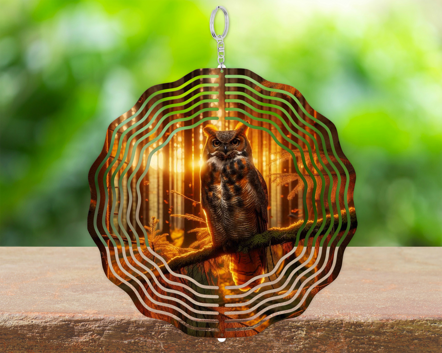 Owl Wind Spinner for Yard or Porch Decor - Unique Mothers Day  Housewarming Gift for Owl Lovers