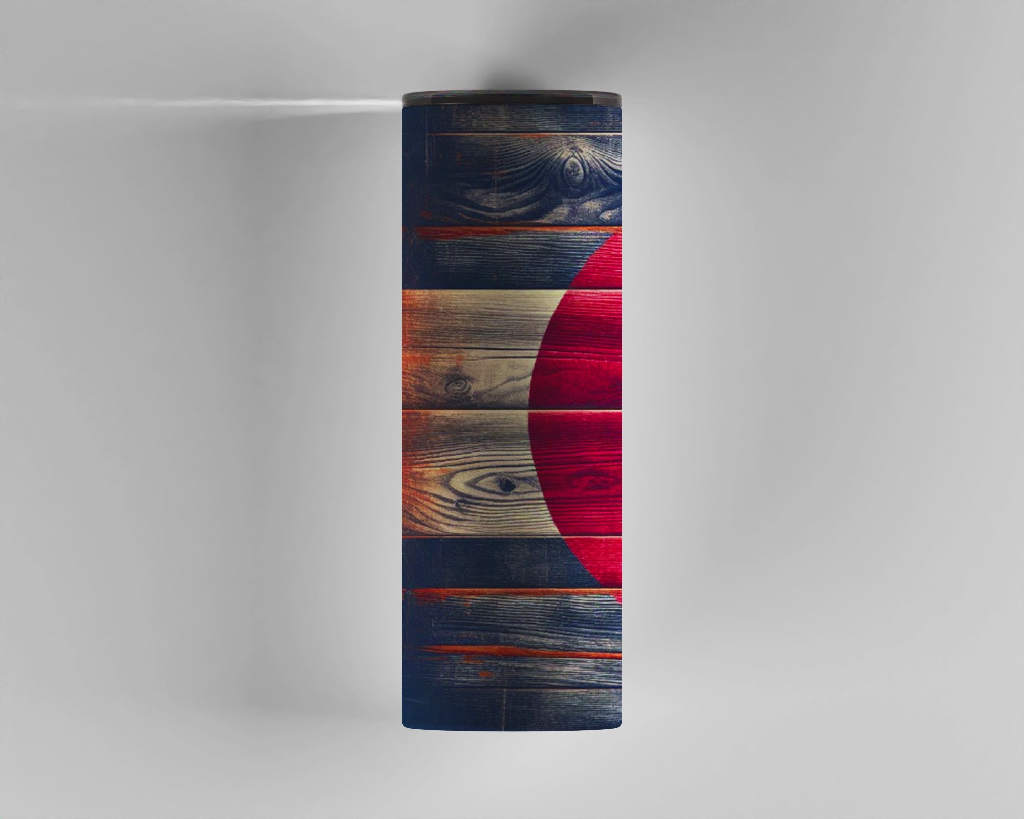 Rustic Wood Colorado Logo Tumbler 20 oz, Dual Lid Water Bottle Design