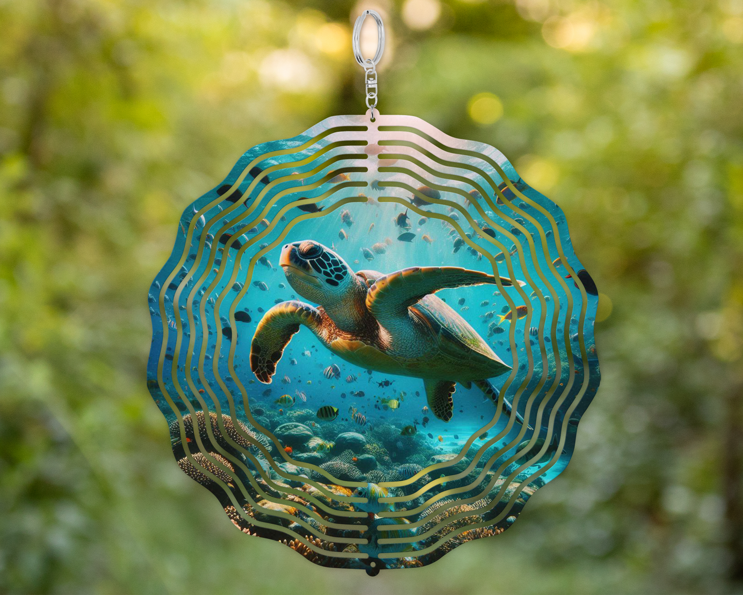 Sea Turtle Wind Spinner - Ocean-Themed Patio Decor Unique Housewarming Gift for Sea Turtle Lovers  Mothers Day