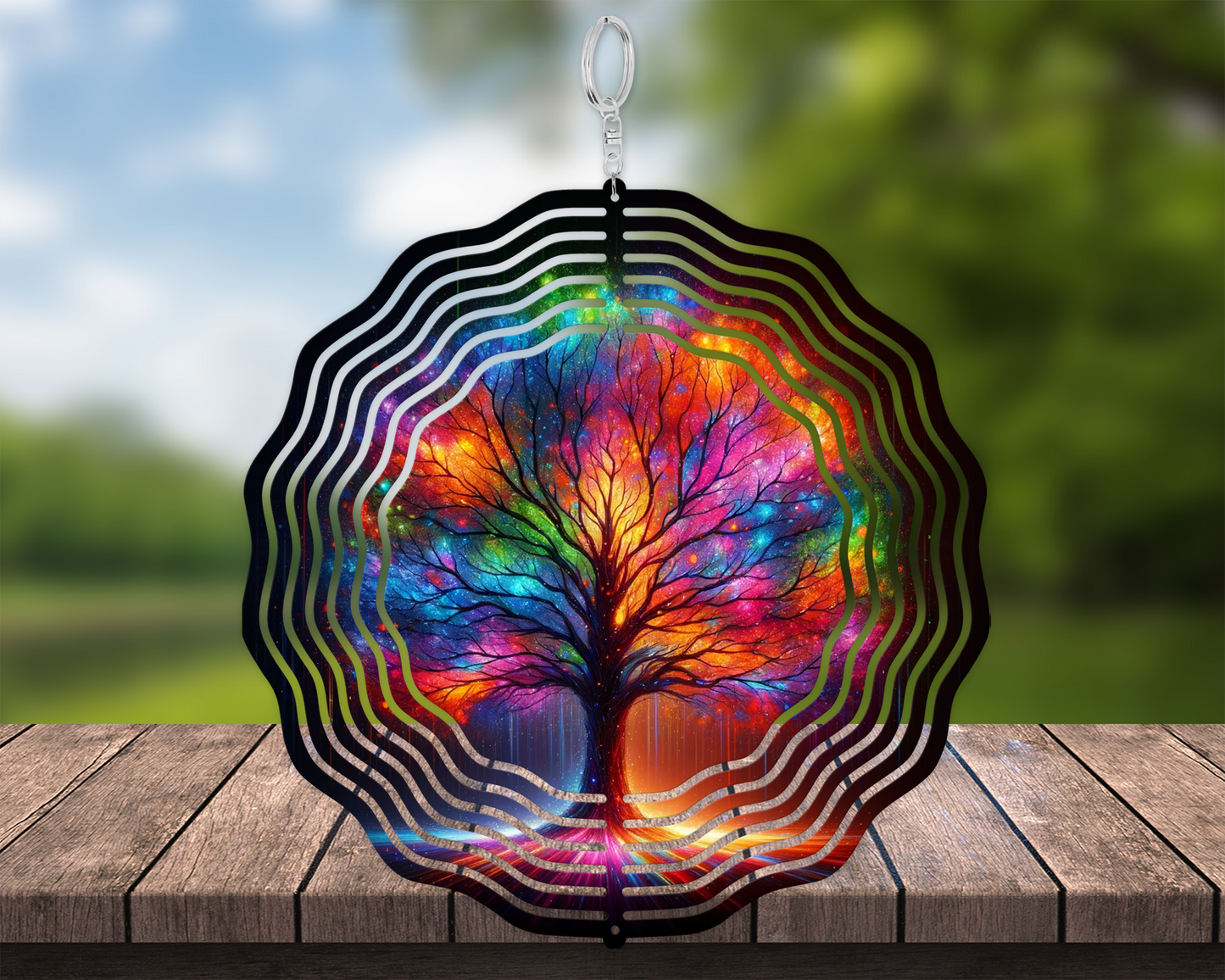 Tree of Life Wind Spinner - Nature-Inspired Garden Decor  Unique Birthday Gift for Women