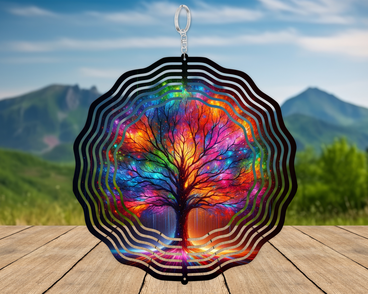 Tree of Life Wind Spinner - Nature-Inspired Garden Decor  Unique Birthday Gift for Women