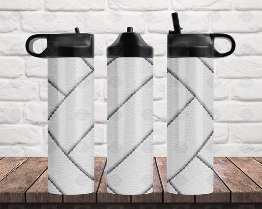 Volleyball-Themed 20oz Skinny Water Bottle with Flip Top Lid